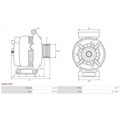 Alternátor AS-PL A9021(P3)