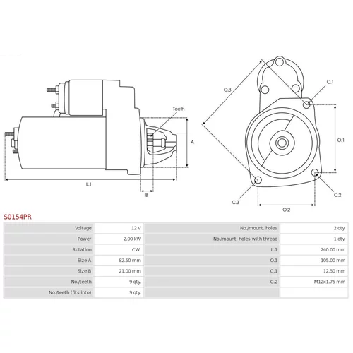 Štartér S0154PR /AS-PL/ - obr. 4