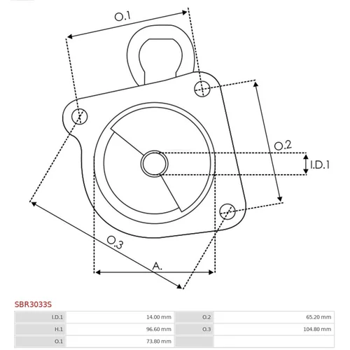 Veko sýtiča karburátora SBR3033S /AS-PL/ - obr. 2