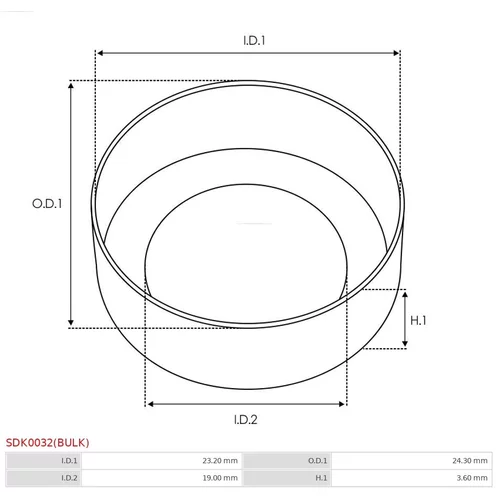 Opravná sada pre štartér SDK0032(BULK) /AS-PL/ - obr. 1