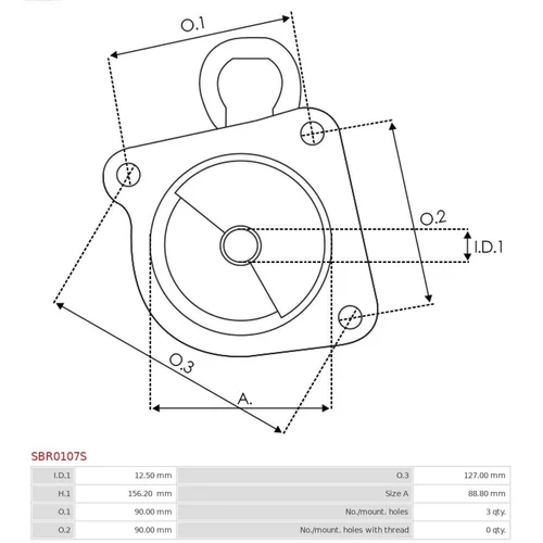 Veko sýtiča karburátora SBR0107S /AS-PL/ - obr. 2