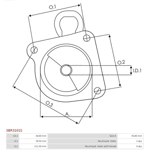 Veko sýtiča karburátora SBR3101S /AS-PL/ - obr. 2