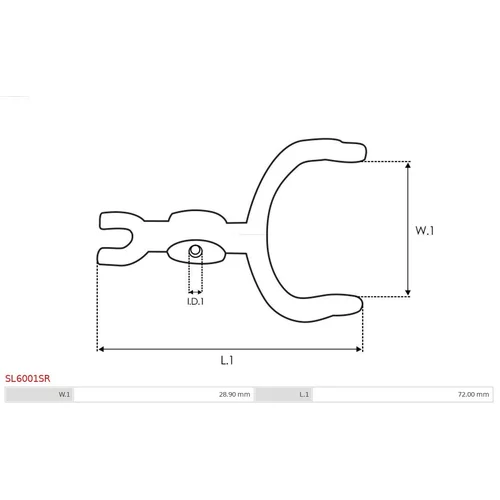 Páka sýtiča karburátora SL6001SR /AS-PL/ - obr. 1