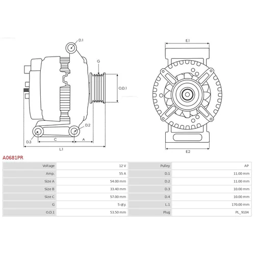 Alternátor A0681PR /AS-PL/ - obr. 4