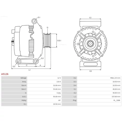 Alternátor A5126 /AS-PL/ - obr. 4