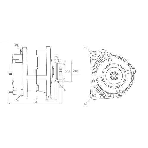 Alternátor A6135SR /AS-PL/ - obr. 1
