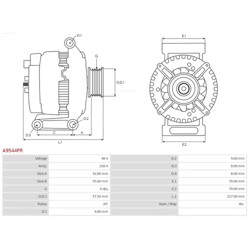 Alternátor A9544PR /AS-PL/ - obr. 4