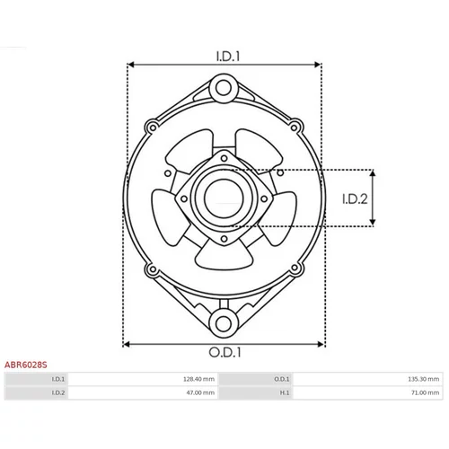 Ochranná krytka alternátora ABR6028S /AS-PL/ - obr. 2