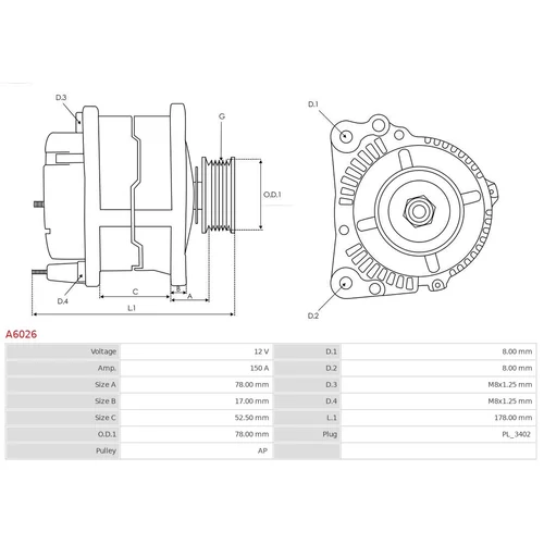 Alternátor A6026 /AS-PL/ - obr. 4