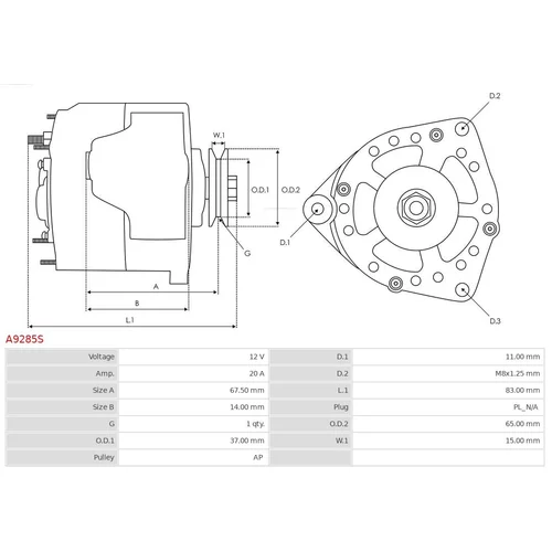 Alternátor A9285S /AS-PL/ - obr. 4