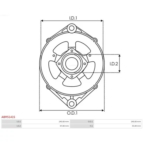 Ochranná krytka alternátora ABR5141S /AS-PL/ - obr. 2