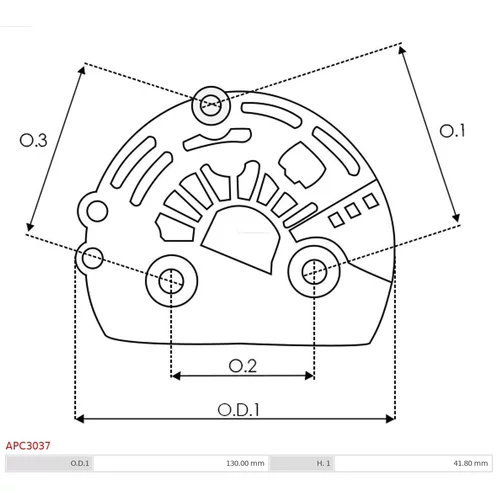 Ochranná krytka alternátora APC3037 /AS-PL/ - obr. 1