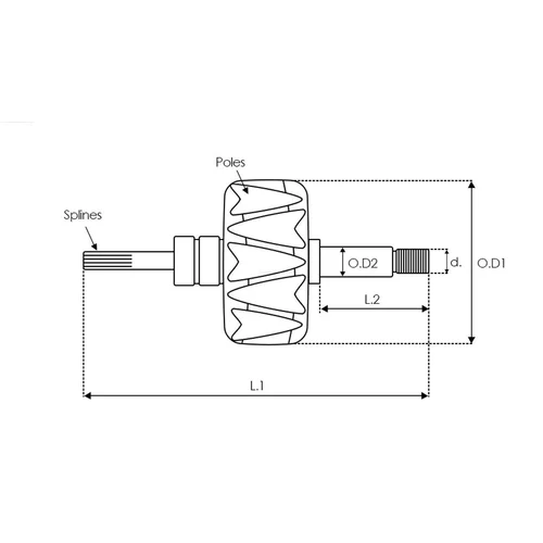 Stator, generátor AR5050S /AS-PL/ - obr. 2