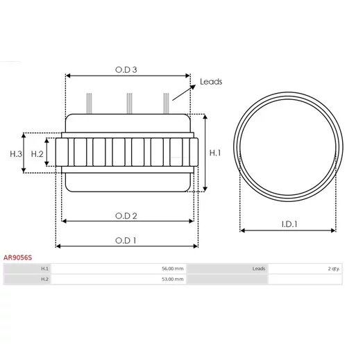Rotor alternátora AR9056S /AS-PL/ - obr. 2