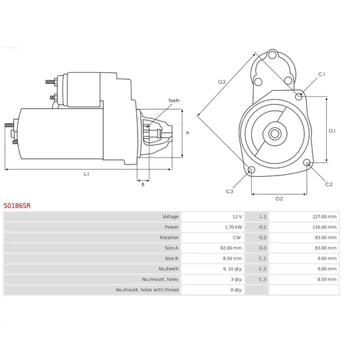 Štartér S0186SR /AS-PL/ - obr. 4