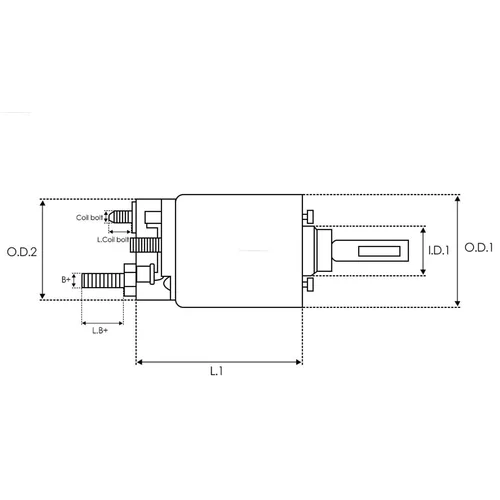 Elektromagnetický spínač pre štartér SS3043(VALEO) /AS-PL/ - obr. 3
