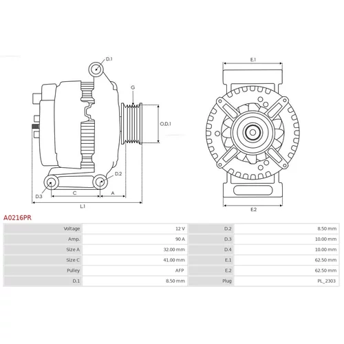 Alternátor A0216PR /AS-PL/ - obr. 4