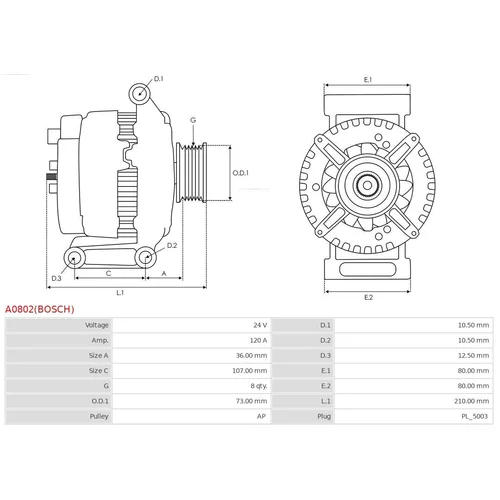 Alternátor A0802(BOSCH) /AS-PL/ - obr. 4
