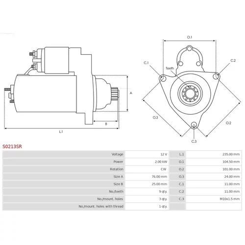 Štartér S0213SR /AS-PL/ - obr. 4