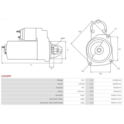 Štartér S3009PR /AS-PL/ - obr. 4