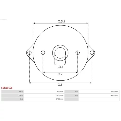 Veko sýtiča karburátora SBR1019S /AS-PL/ - obr. 2
