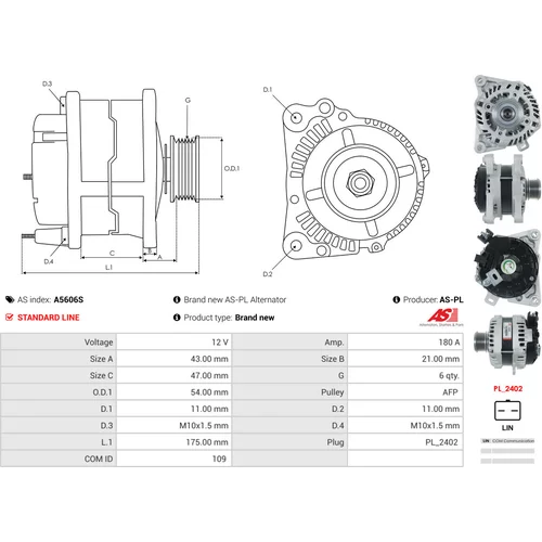 Alternátor A5606S /AS-PL/ - obr. 4
