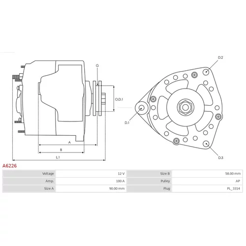 Alternátor A6226 /AS-PL/ - obr. 4