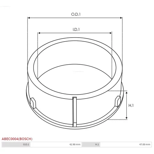 Ochranná krytka alternátora ABEC0004(BOSCH) /AS-PL/ - obr. 1