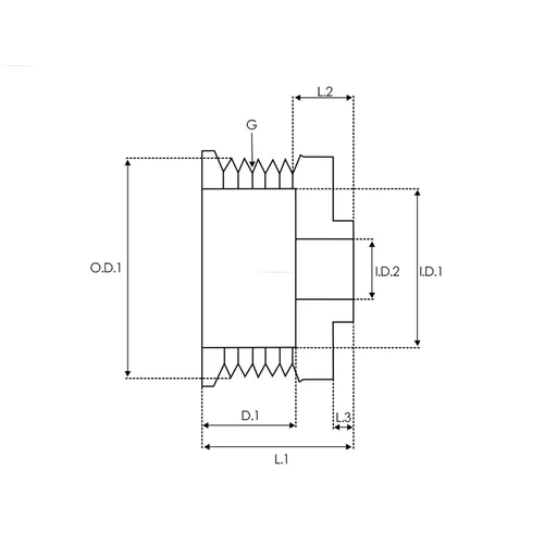 Remenica alternátora AP3032SR /AS-PL/ - obr. 3