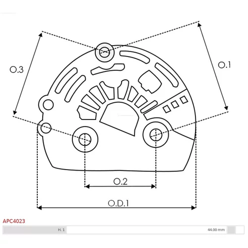 Ochranná krytka alternátora APC4023 /AS-PL/ - obr. 1