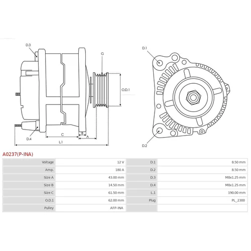 Alternátor A0237(P-INA) /AS-PL/ - obr. 4