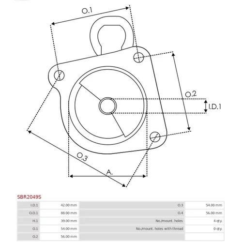 Veko sýtiča karburátora SBR2049S /AS-PL/ - obr. 2