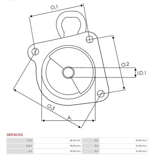 Veko sýtiča karburátora SBR9035S /AS-PL/ - obr. 2