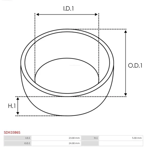 Opravná sada pre štartér SDK0386S /AS-PL/ - obr. 1