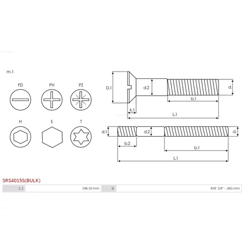 Sada na opravu alternátora SRS4015S(BULK) /AS-PL/ - obr. 1