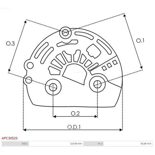 Ochranná krytka alternátora APC3052S /AS-PL/ - obr. 1