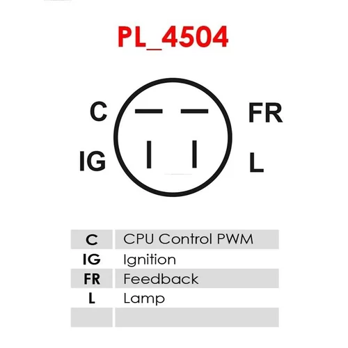 Regulátor alternátora ARE5045 /AS-PL/ - obr. 3