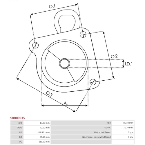 Veko sýtiča karburátora SBR0093S /AS-PL/ - obr. 2