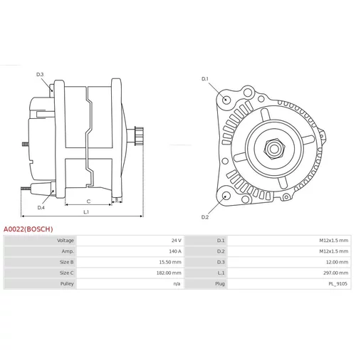 Alternátor A0022(BOSCH) /AS-PL/ - obr. 4