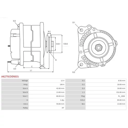 Alternátor A6270(DENSO) /AS-PL/ - obr. 5