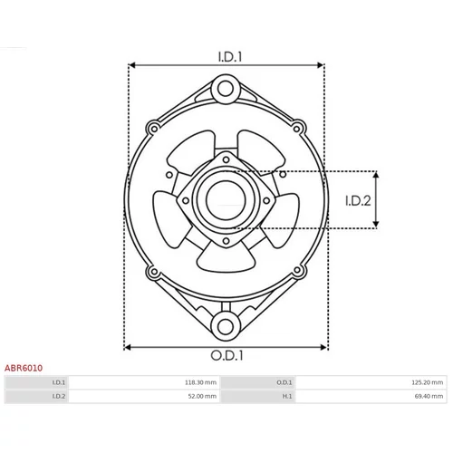 Ochranná krytka alternátora ABR6010 /AS-PL/ - obr. 2