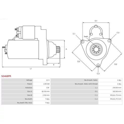Štartér S0468PR /AS-PL/ - obr. 4