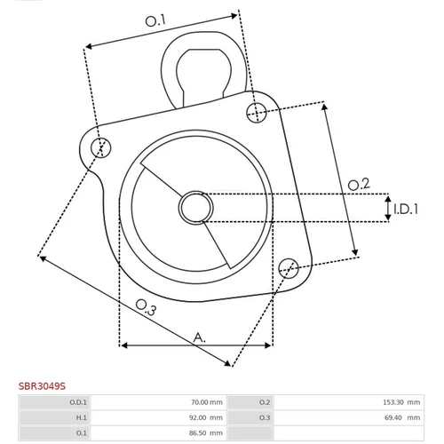 Veko sýtiča karburátora SBR3049S /AS-PL/ - obr. 2