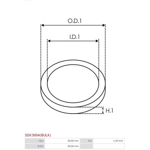 Sada na opravu alternátora SDK3004(BULK) /AS-PL/ - obr. 1