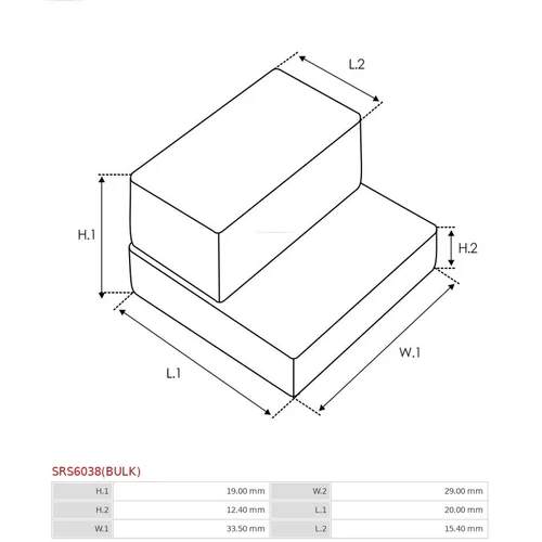 Opravná sada pre štartér SRS6038(BULK) /AS-PL/ - obr. 2