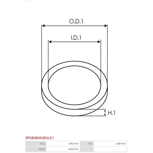 Sada na opravu alternátora SRS6084S(BULK) /AS-PL/ - obr. 1