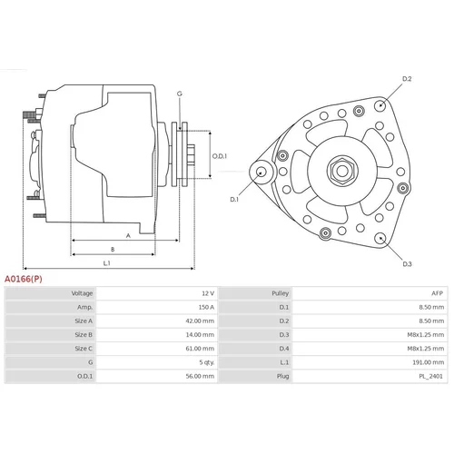 Alternátor A0166(P) /AS-PL/ - obr. 4