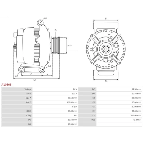 Alternátor A1050S /AS-PL/ - obr. 4