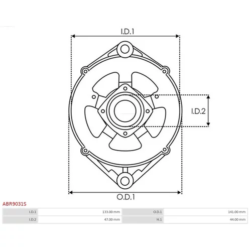 Ochranná krytka alternátora ABR9031S /AS-PL/ - obr. 2