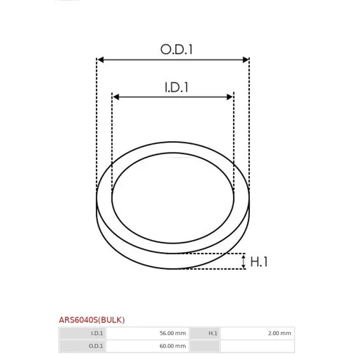 Sada na opravu alternátora ARS6040S(BULK) /AS-PL/ - obr. 1